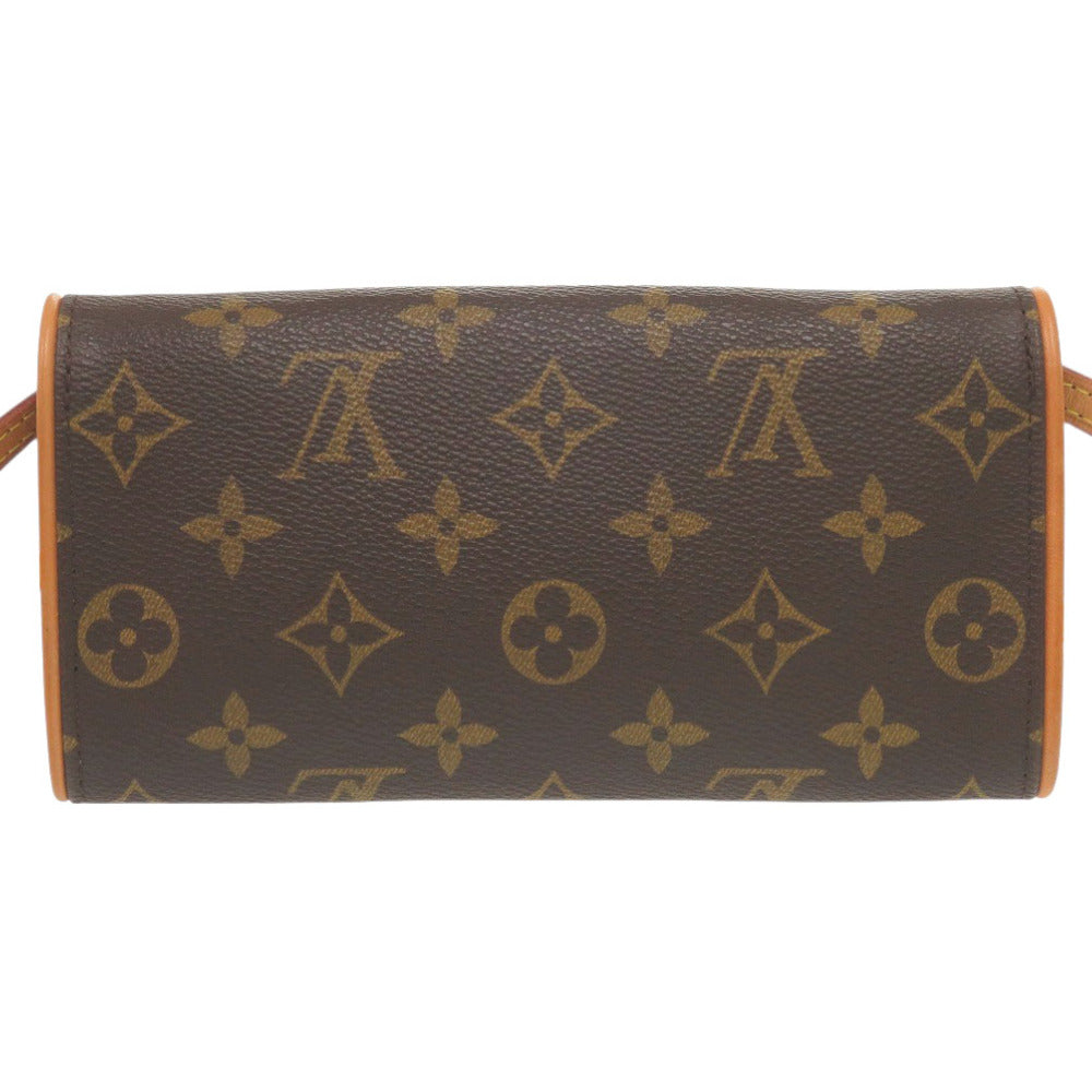 LOUIS VUITTON Shoulder Bag M51854 Monogram canvas Brown Monogram Pochette Twin PM Women