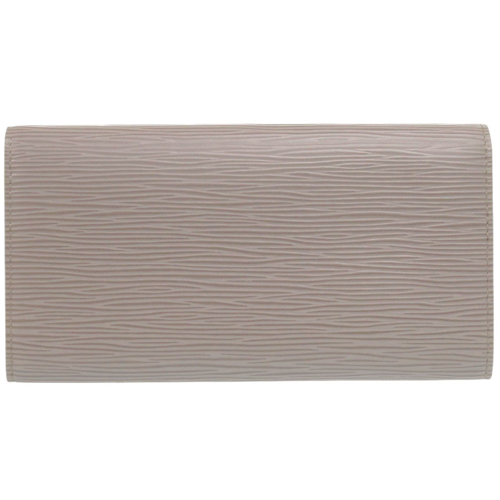LOUIS VUITTON Long Wallet Purse M63592 Epi Leather Gray type Epi Pochette Porto Monnet Credit unisex(Unisex)