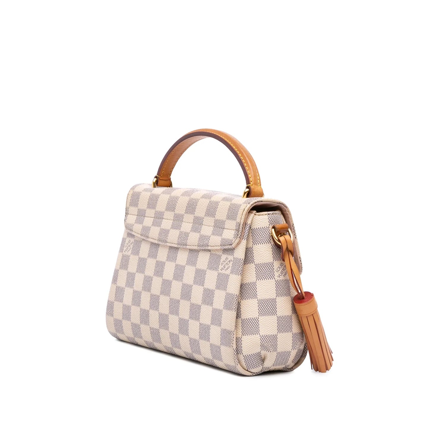 White Louis Vuitton Damier Azur Croisette Satchel