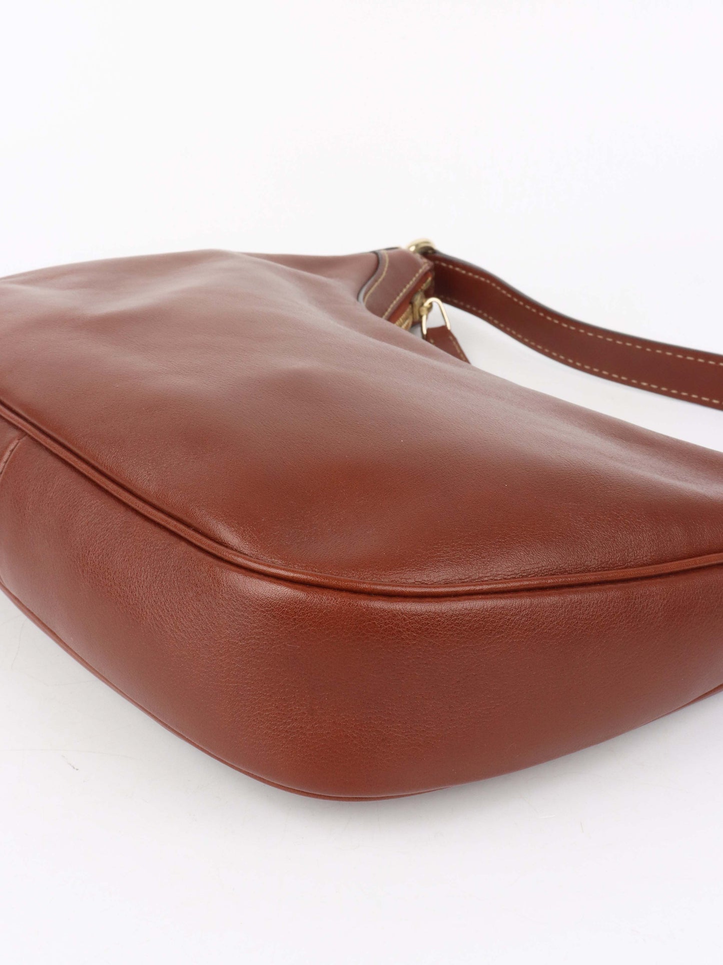 Gucci Cognac Hobo Shoulder Bag.