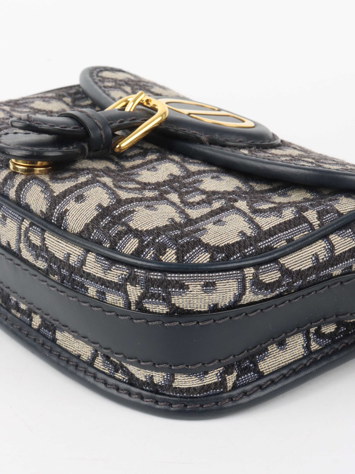 Dior Small Blue Oblique Bobby Bag.