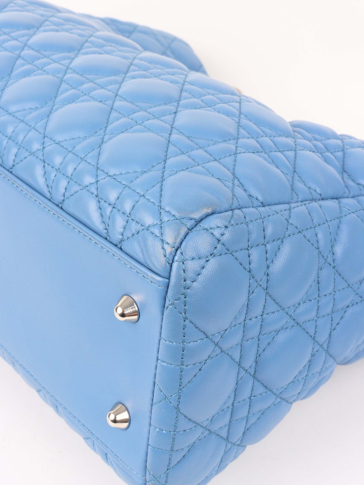 Dior Large Blue Cannage Soft Shopping Tote
