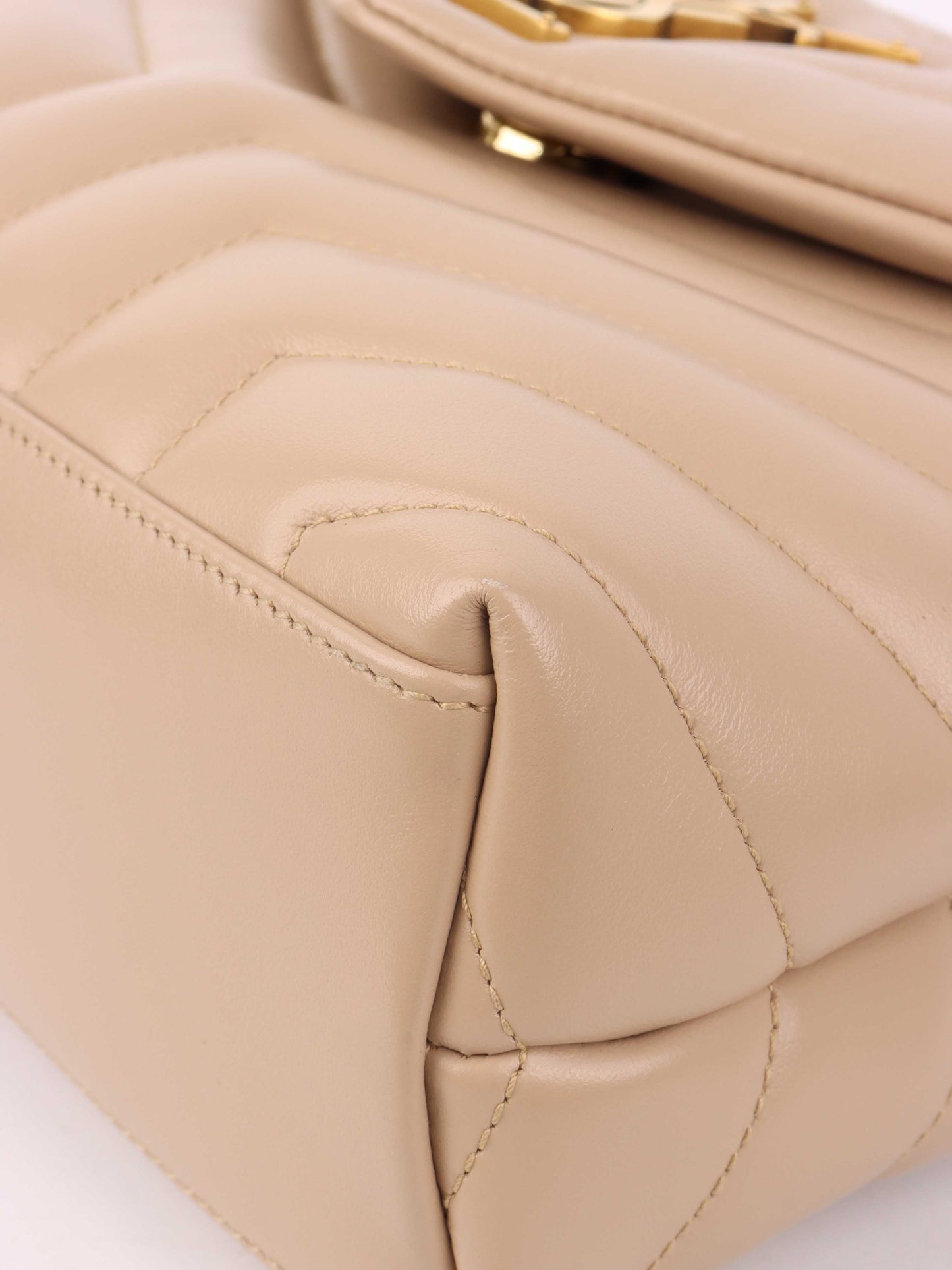 Saint Laurent Small Beige Loulou Bag.