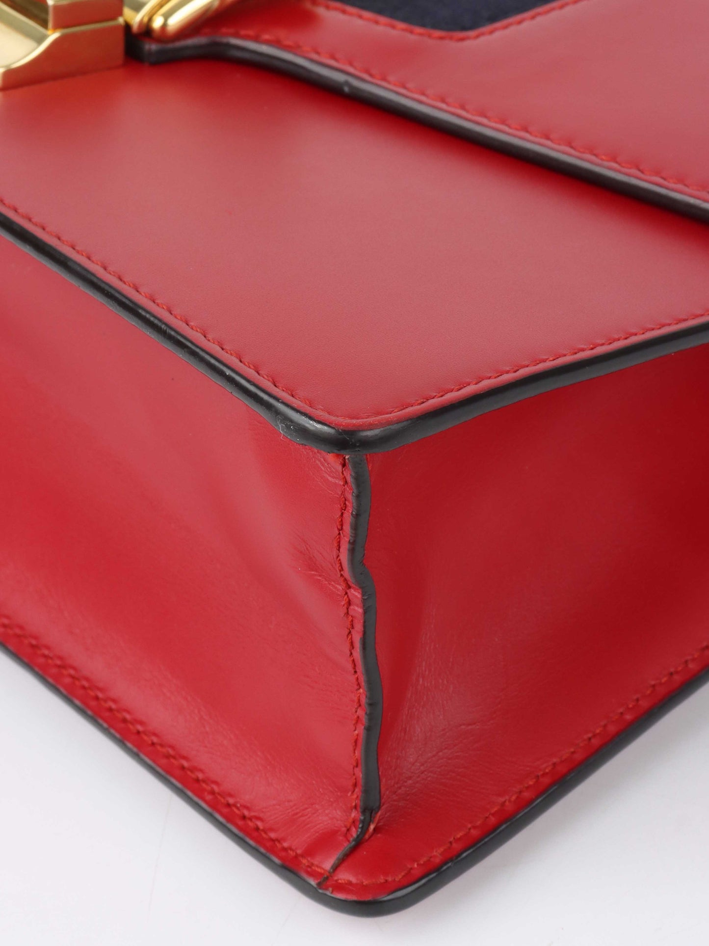 Gucci Red Medium Sylvie Bag.