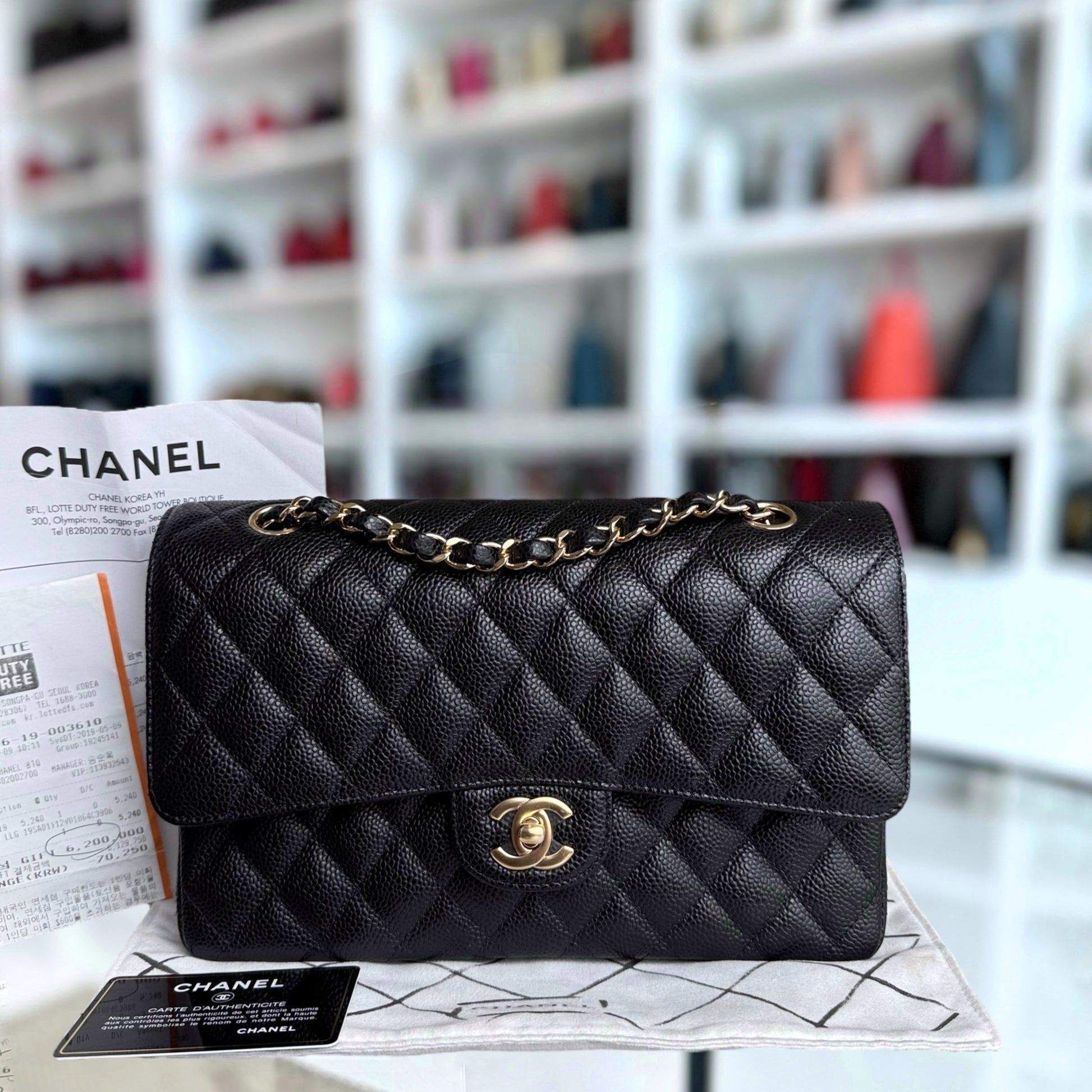 Chanel Classic Flap Medium Shoulder Bag - EworeBags