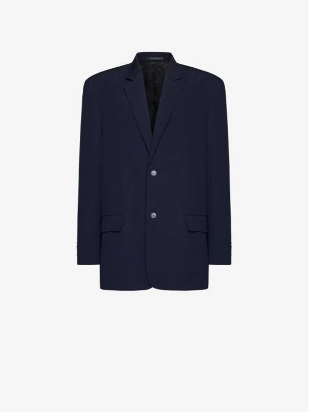 Luxury Balenciaga Trending 2026 Regular Tailored Jacket Navy