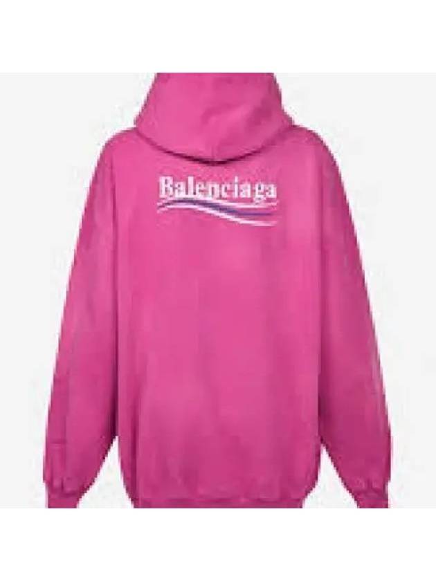Luxury Balenciaga Trending 2026 Political Campaign Oversized Fit Hoodie Pink