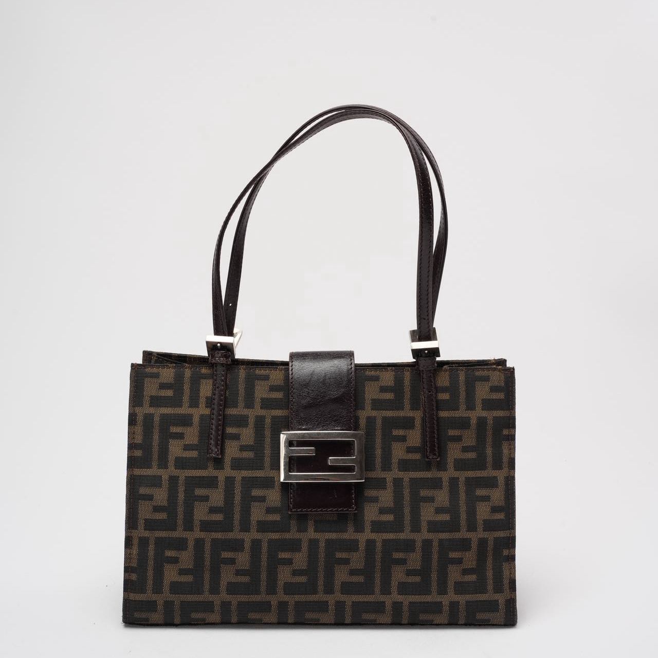 Fendi  Zucca Double Top Handle Bag
