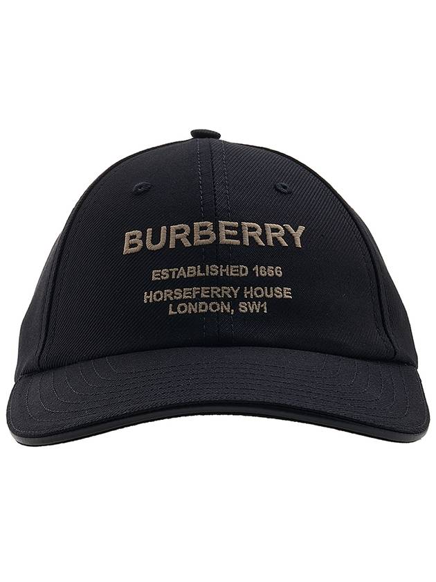 Luxury Burberry Horseferry Motif Ball Cap