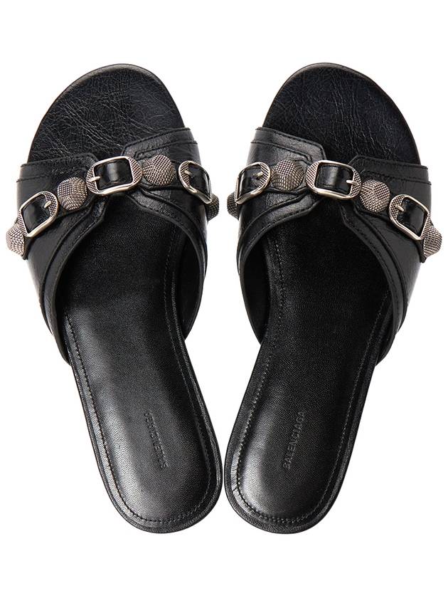 Luxury Balenciaga Trending 2026 Le Cagole Slippers Black