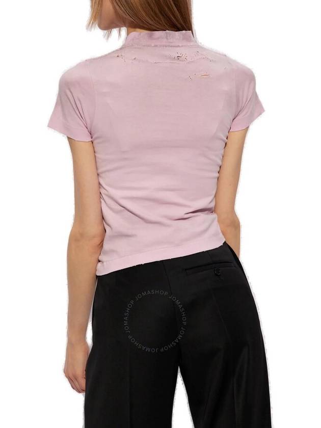 Luxury Balenciaga Trending 2026 logo print distressed t-shirt 788246TQVJ5
