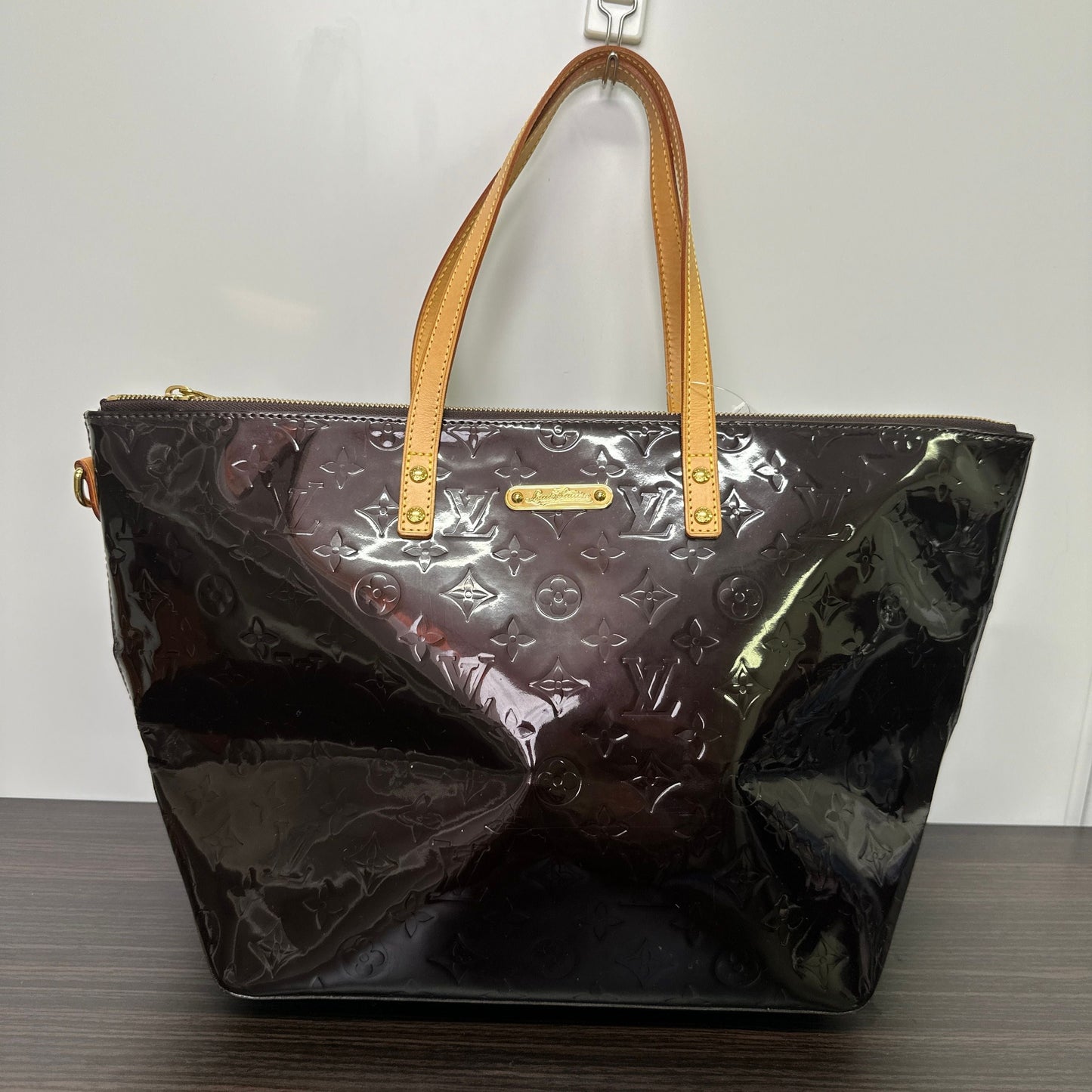 Bellevue patent leather handbag Louis Vuitton Burgundy LB120628