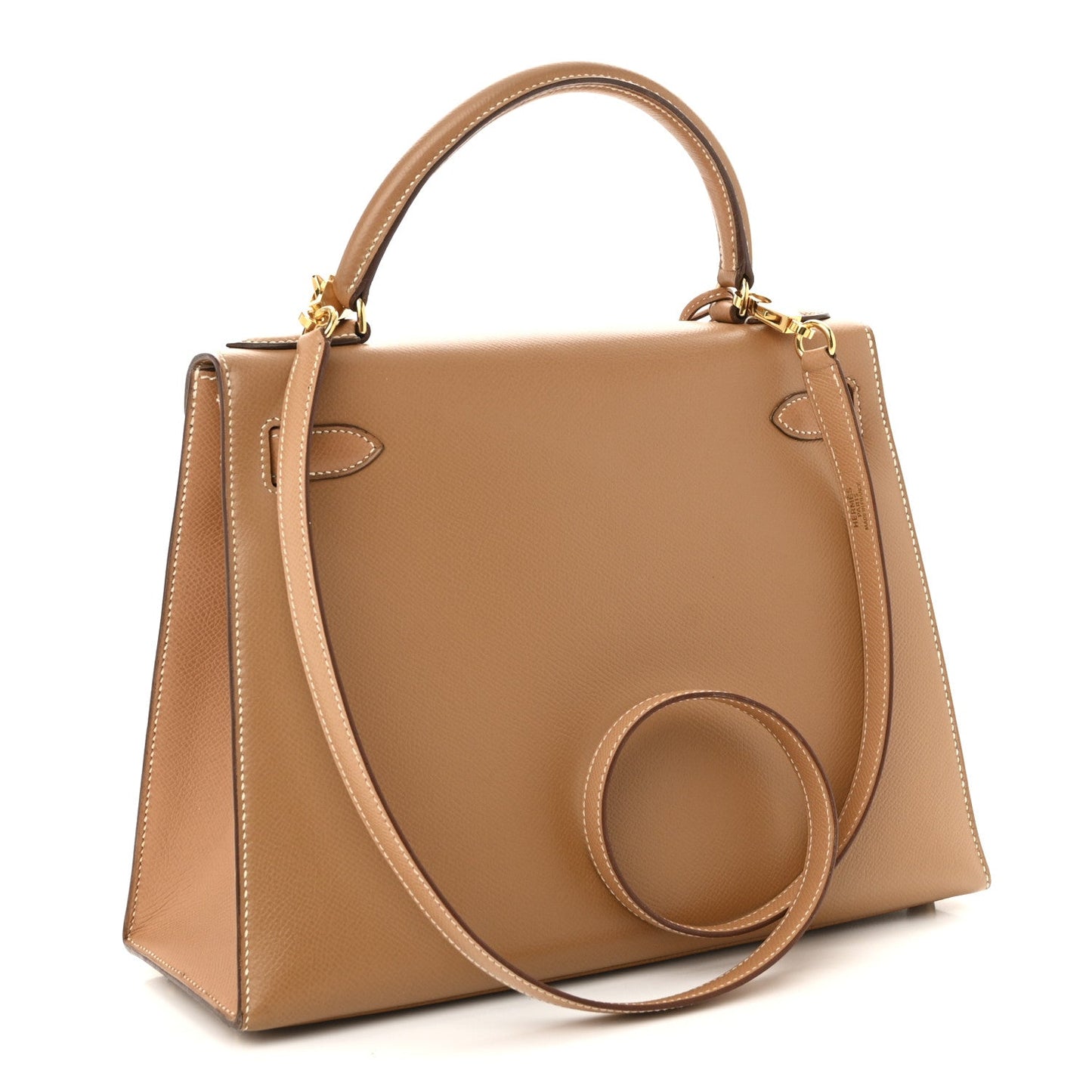 Hermes Courchevel Kelly Sellier 28 Tabac Camel