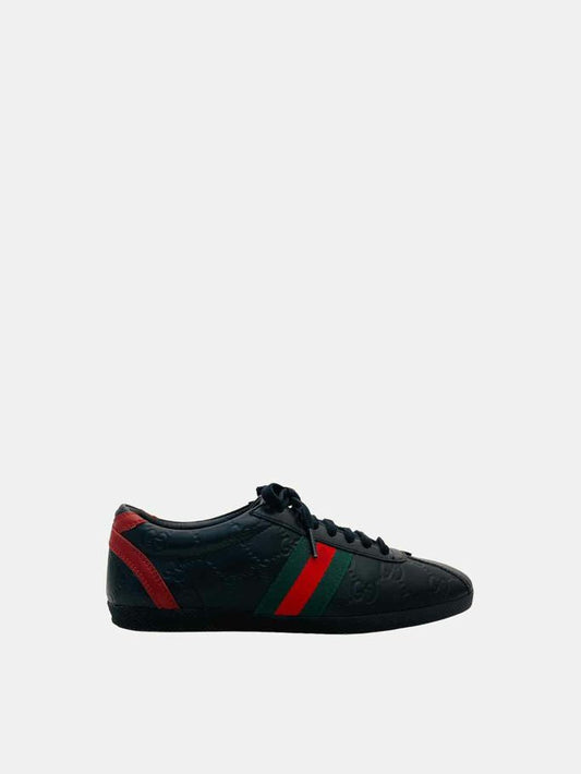 GUCCI Low Top Black Guccissima Size EU 36 Sneakers