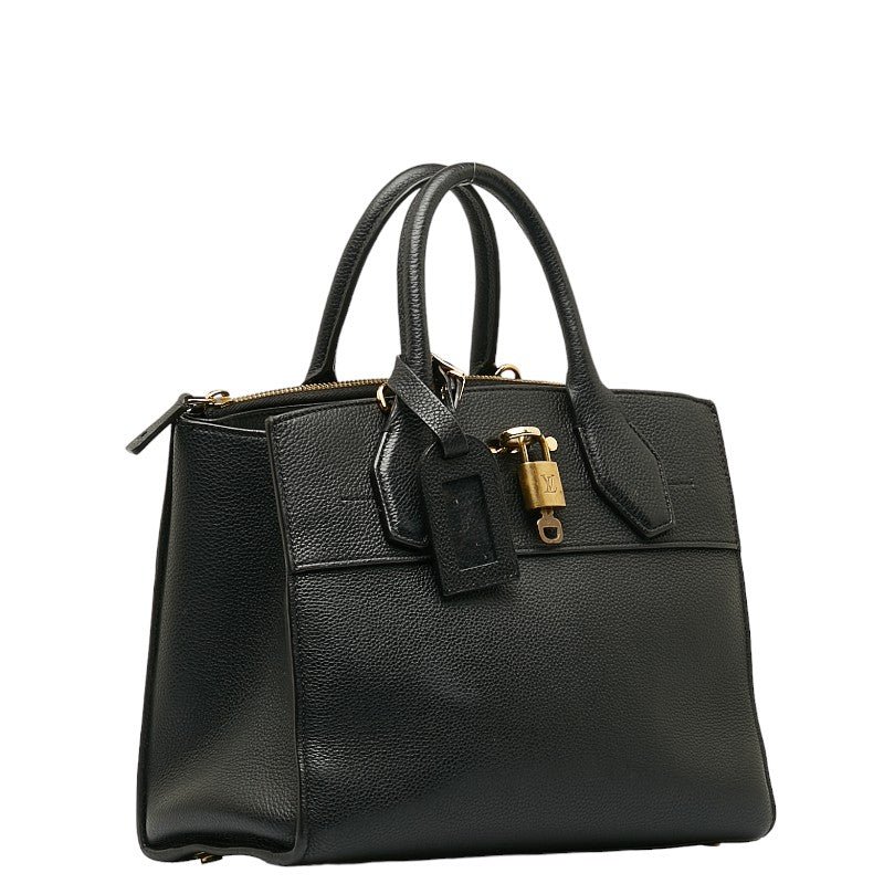 Louis Vuitton City Timer PM Handbag houlder Bag 2WAY M51028 Noir Black Leather Lady Louis Vuitton