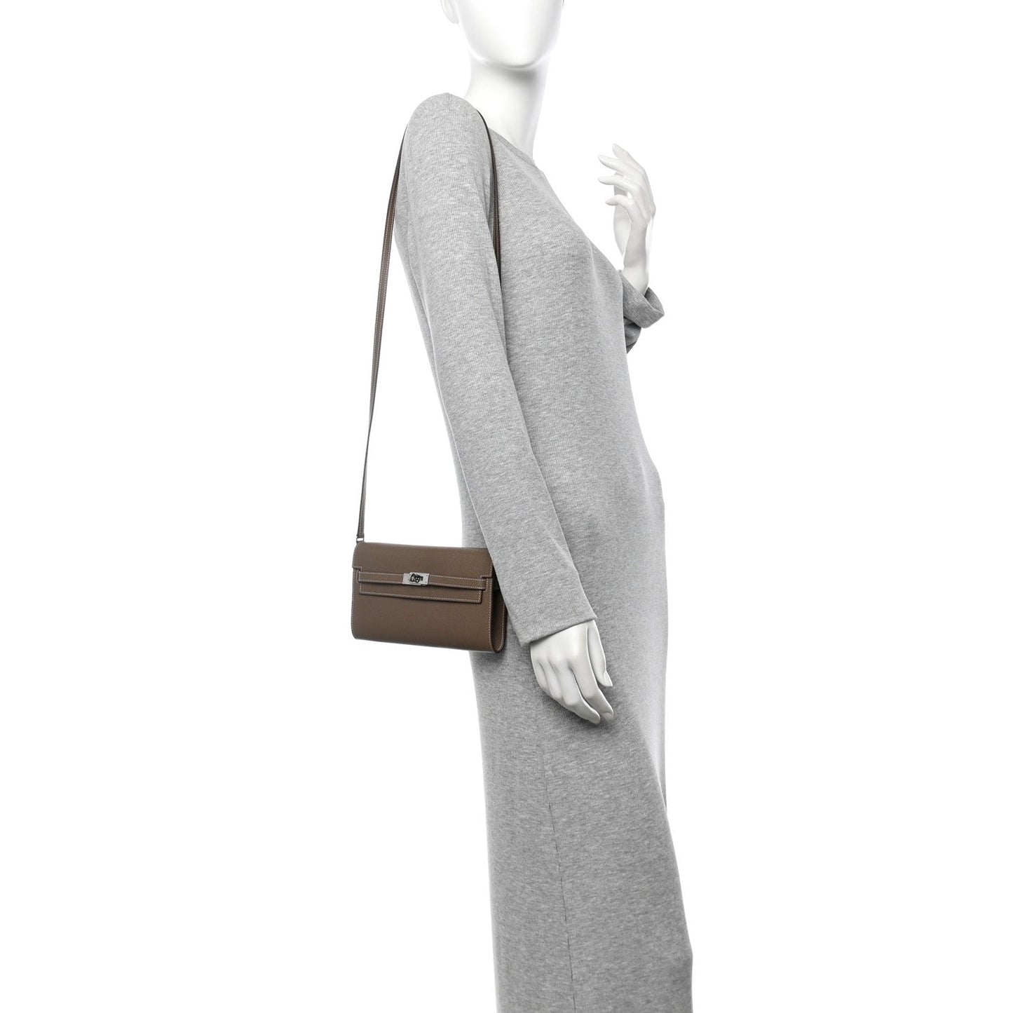 Hermes Epsom Kelly Wallet To Go Etoupe