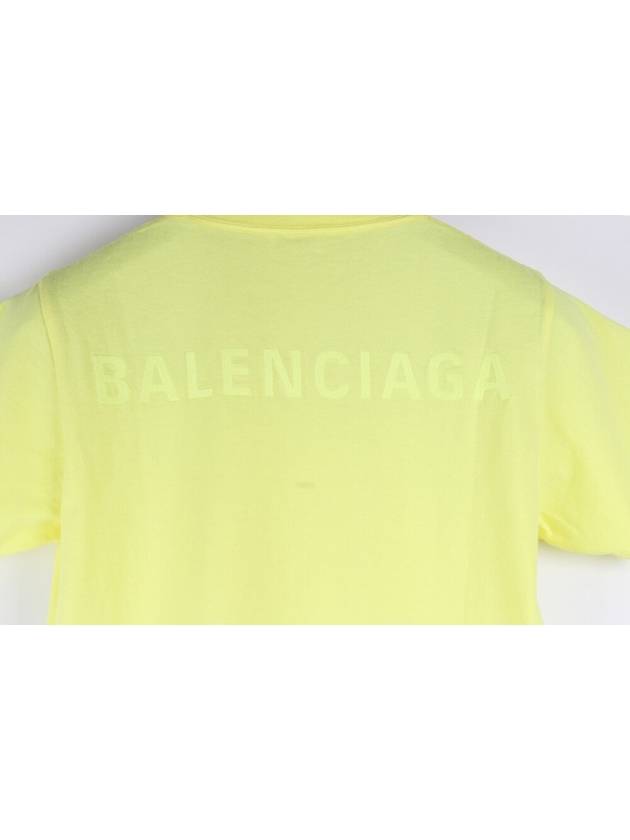 Luxury Balenciaga Trending 2026 Back logo neon short sleeve t shirt M