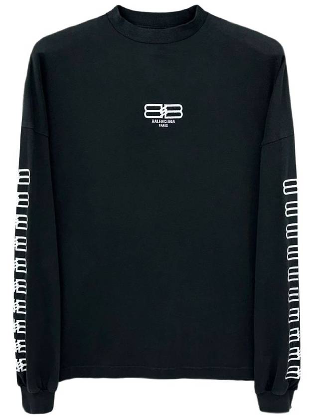 Luxury Balenciaga Trending 2026 BB Logo Sweatshirt Black