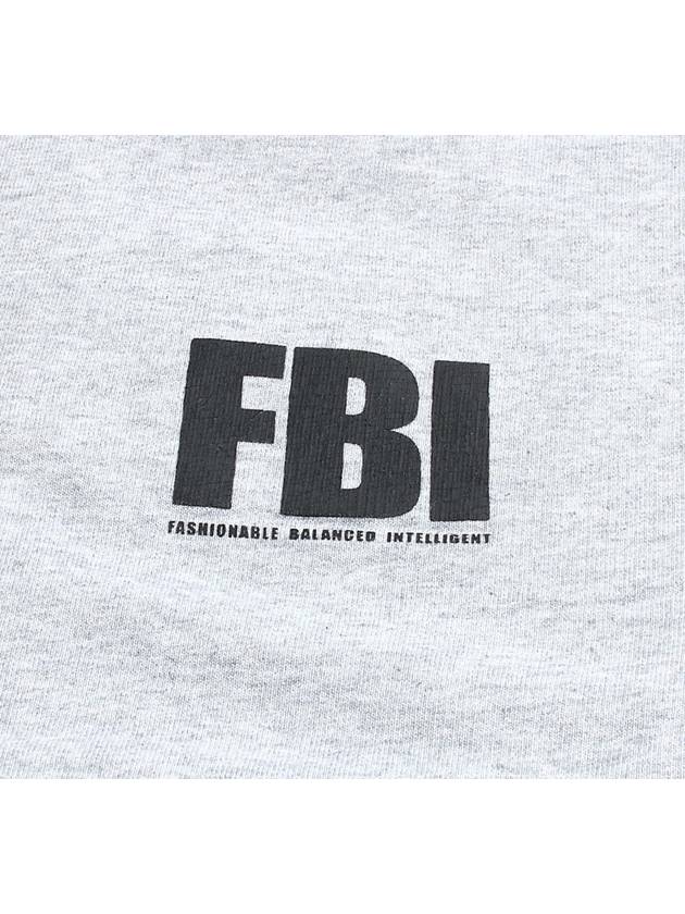 Luxury Balenciaga Trending 2026 FBI Logo Sweatshirt Grey
