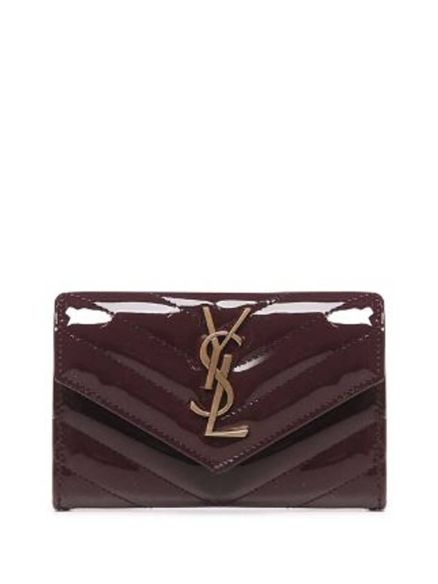 Luxury Saint Laurent Trending 2025 Cassandra Matelasse Half Wallet Red