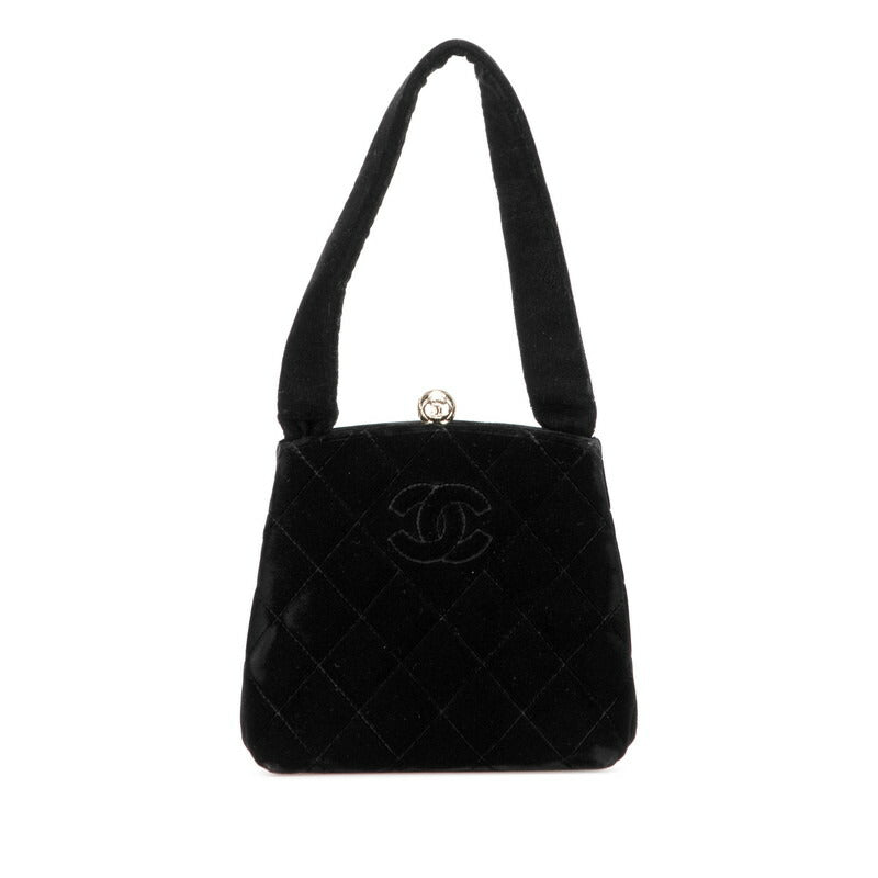 Chanel Coco Mark MatelassÃ© Velour Handbag