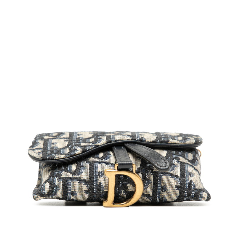 Dior Saddle Nano Pouch Trotter Canvas Shoulder Bag