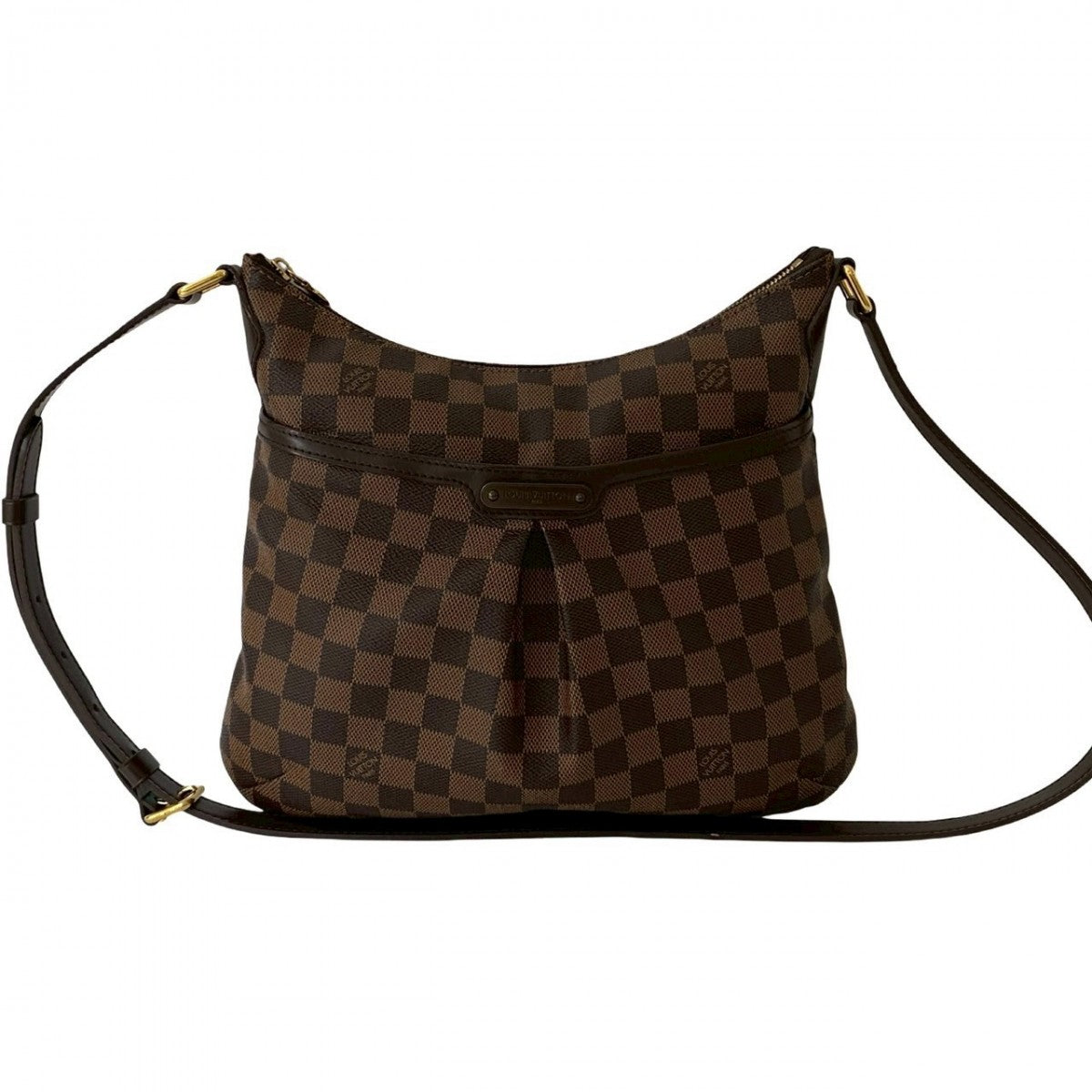 LOUIS VUITTON Shoulder Bag leather Brown Damier Bloomsbury PM