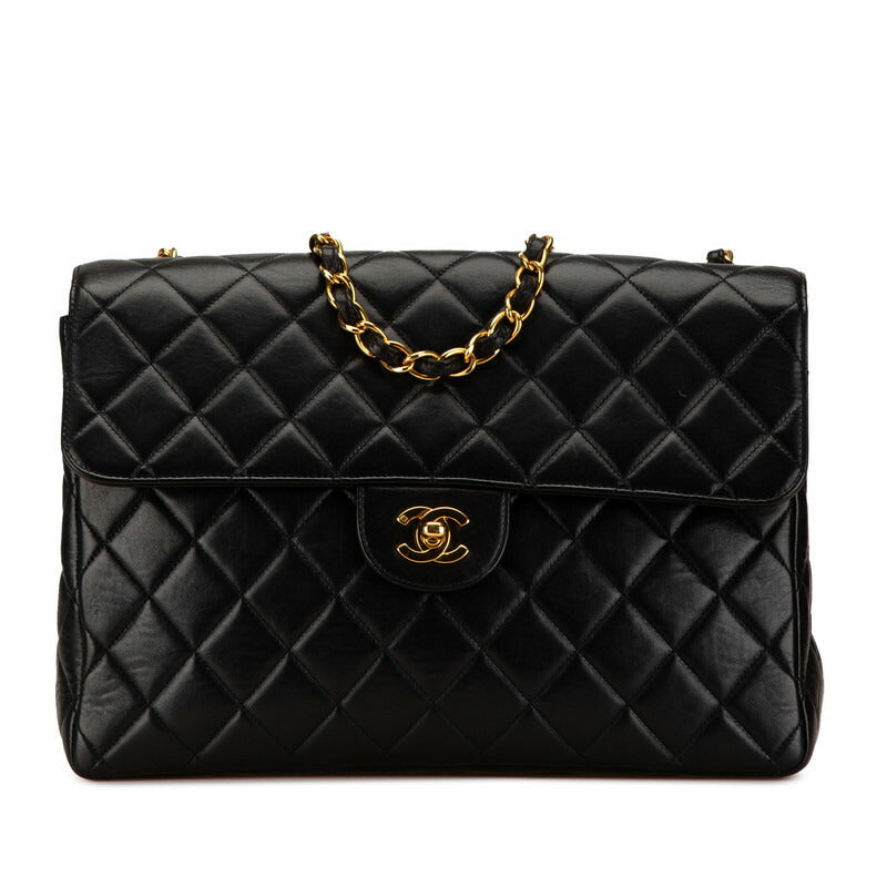 Chanel Matelasse Coco Mark Lambskin Shoulder Bag Classic Flap