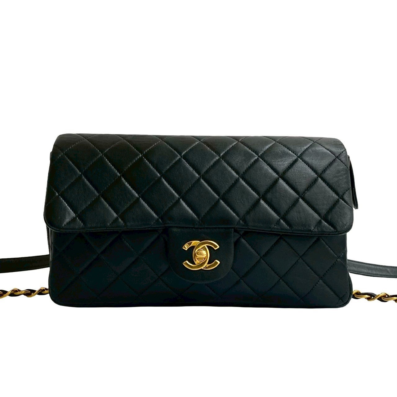 CHANEL Backpack lambskin black Matrasse