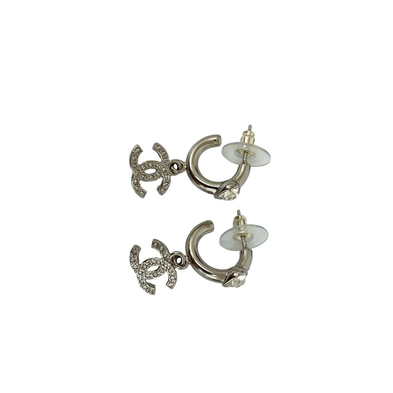 CHANEL Pierce metal Silver