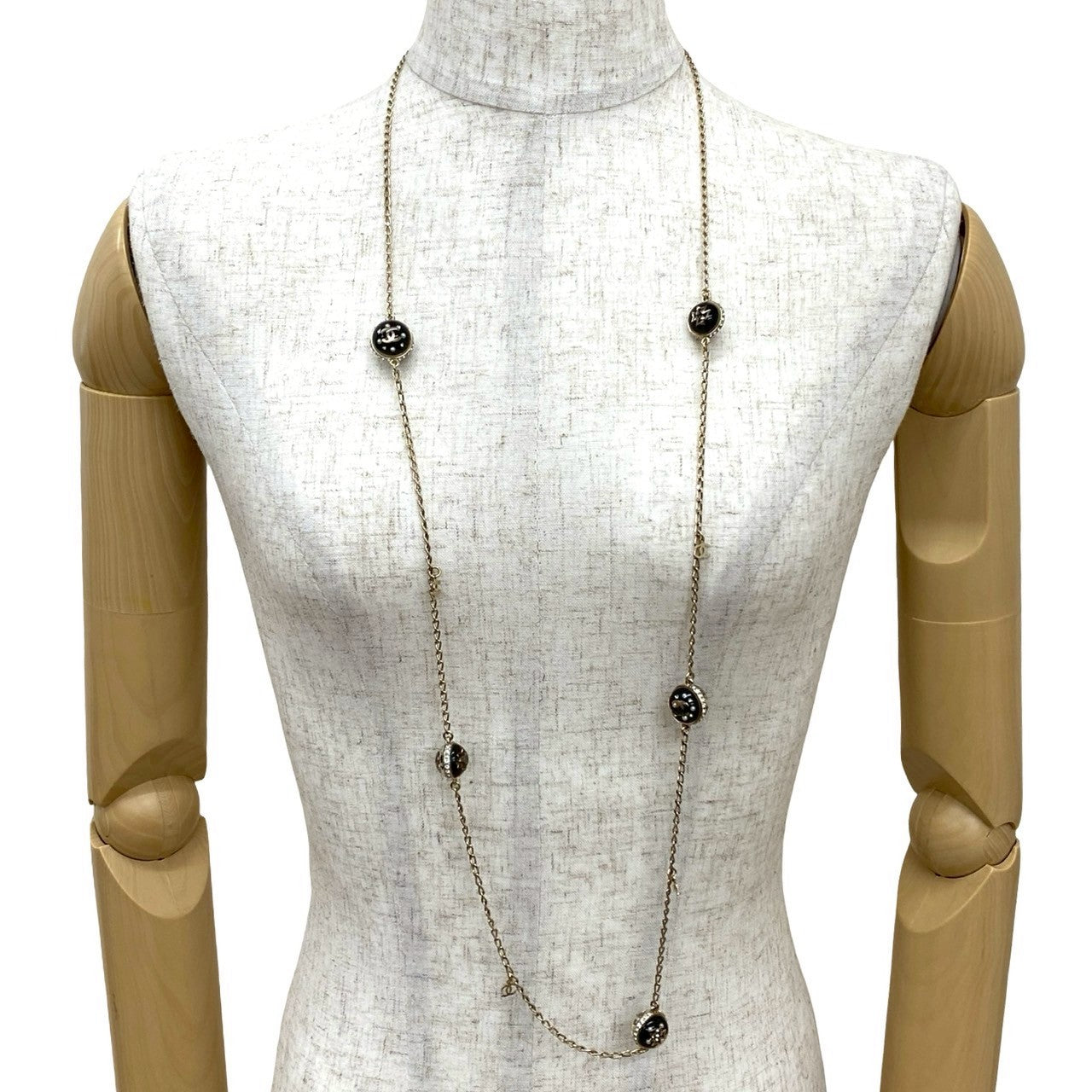 CHANEL Necklace Gold Plated gold
