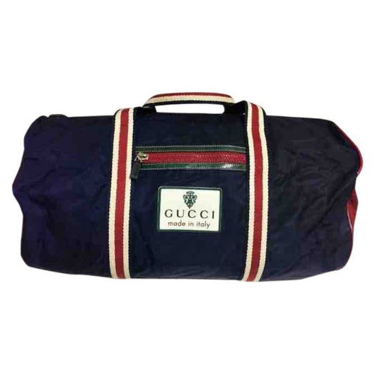 Gucci navy cotton bag