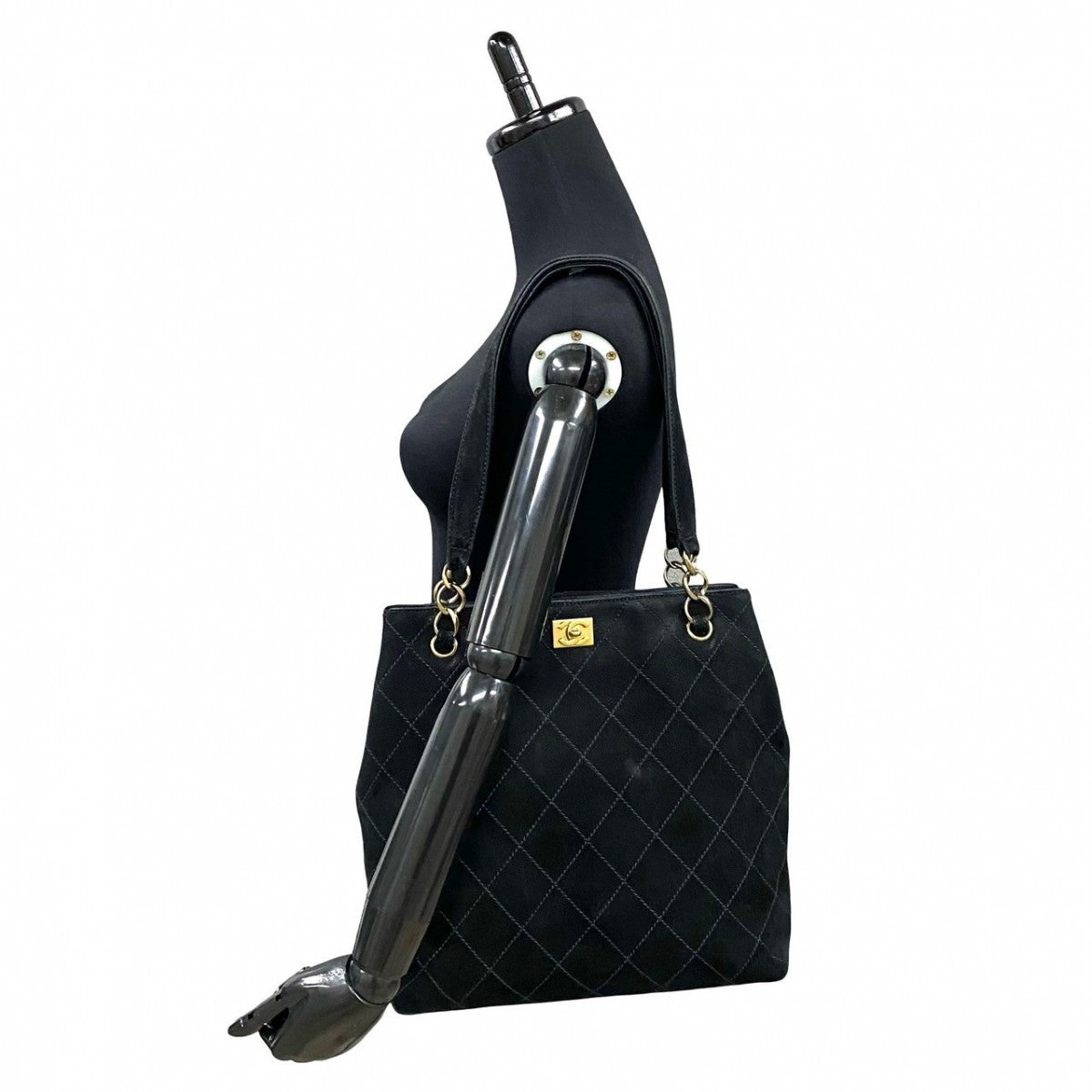 CHANEL Tote Bag Nubuck, Leather black COCO Mark Women