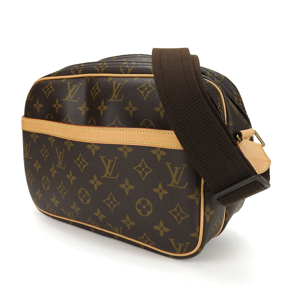 LOUIS VUITTON Shoulder Bag M45254 Monogram Brown Reporter PM