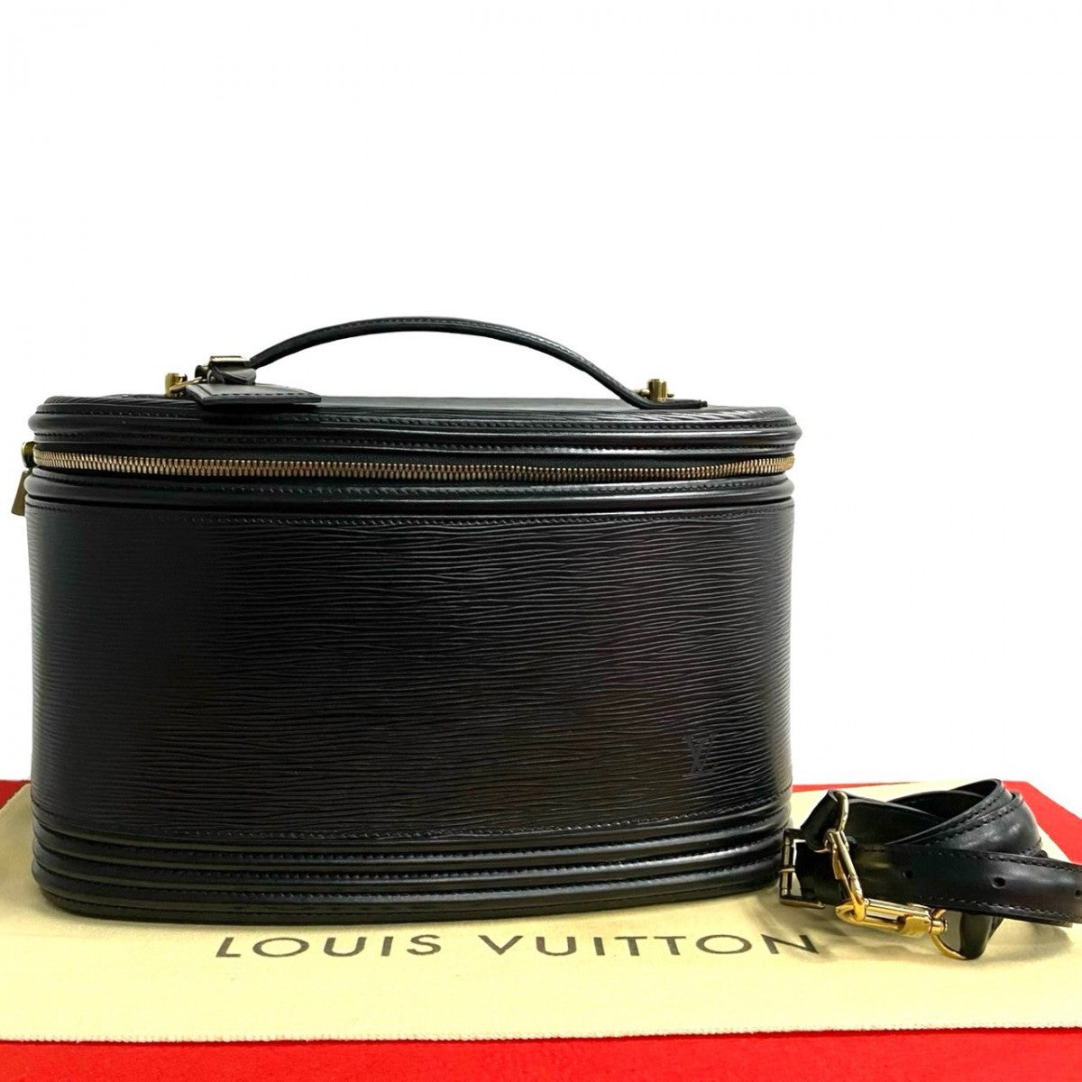 LOUIS VUITTON Handbag M48012 Epi Leather black 2-way handbag Epi Nice vanity Women