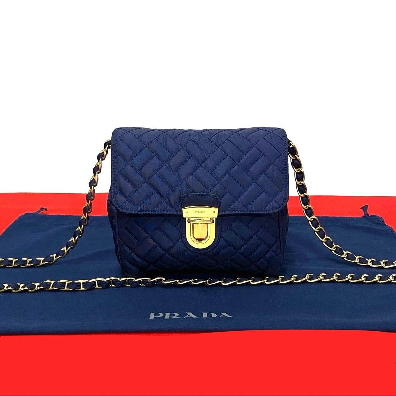 Prada Nylon Quilted Mini Shoulder Bag