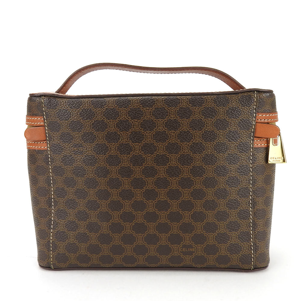 CELINE Handbag PVC, Leather Brown Macadam Women