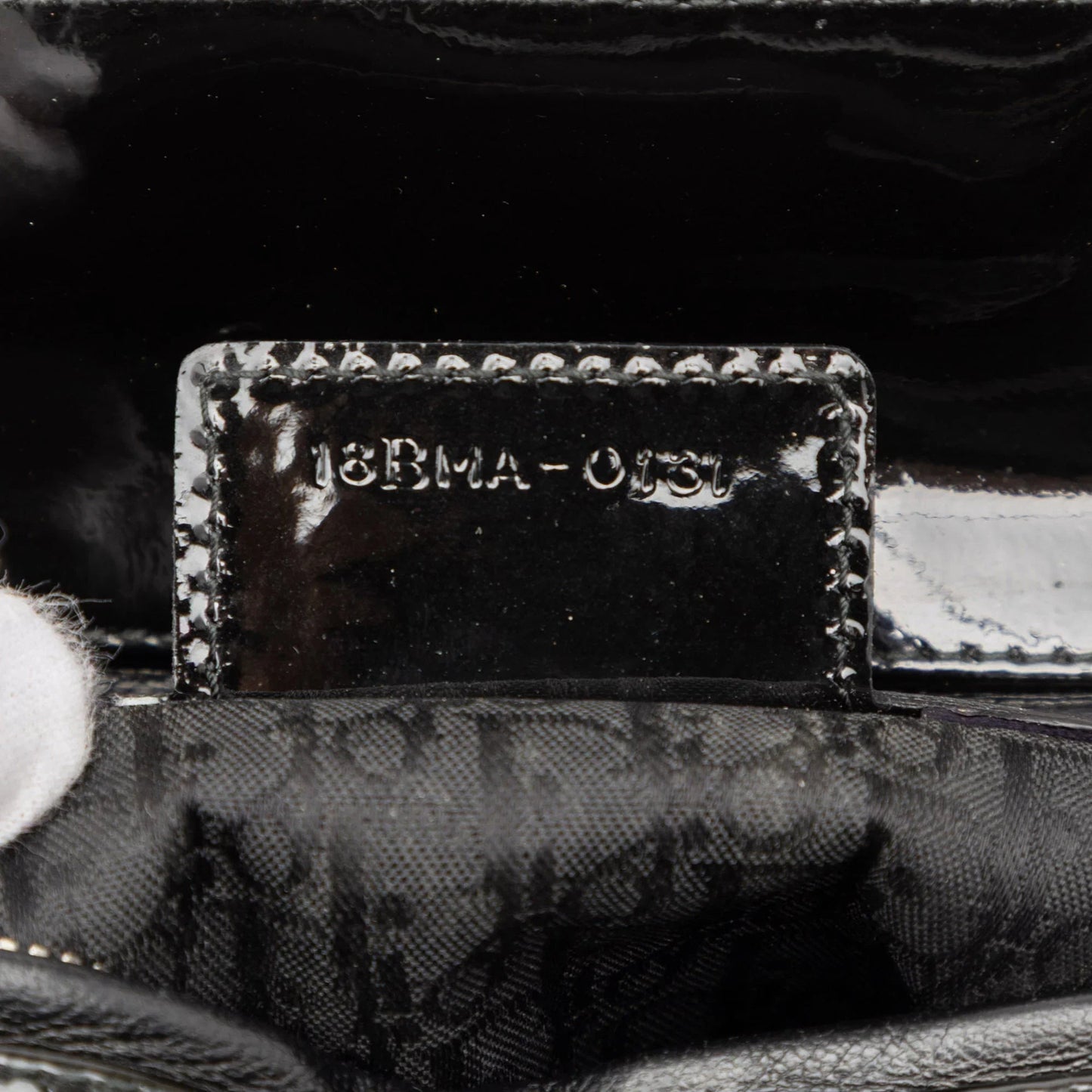 Black Dior Large Patent Cannage Lady Dior Satchel