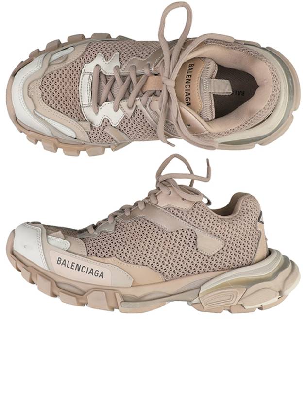 Luxury Balenciaga Trending 2026 Men's Track 3 Low Top Sneakers Dark Beige