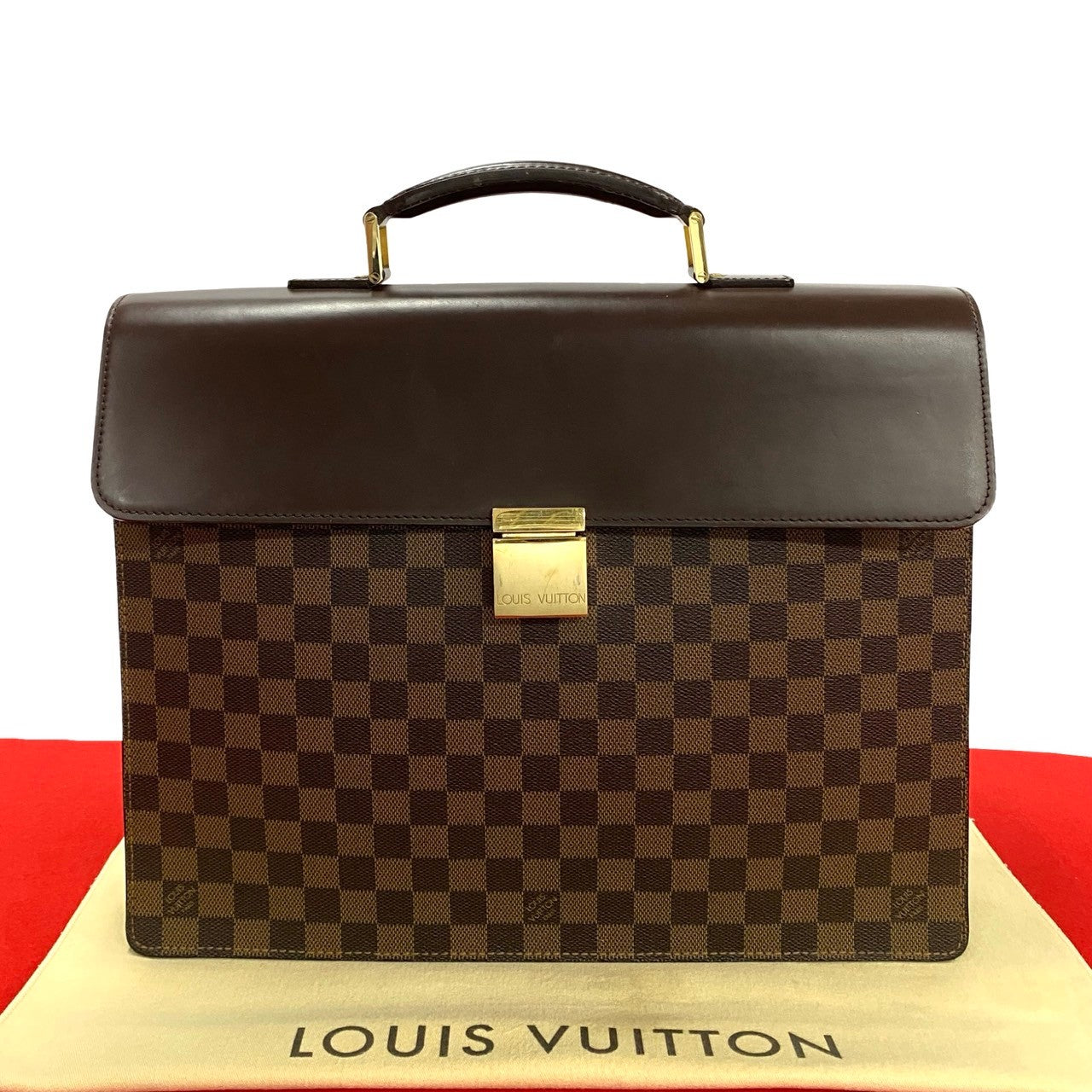 LOUIS VUITTON Business bag N53315 leather Brown Damier Altona GM