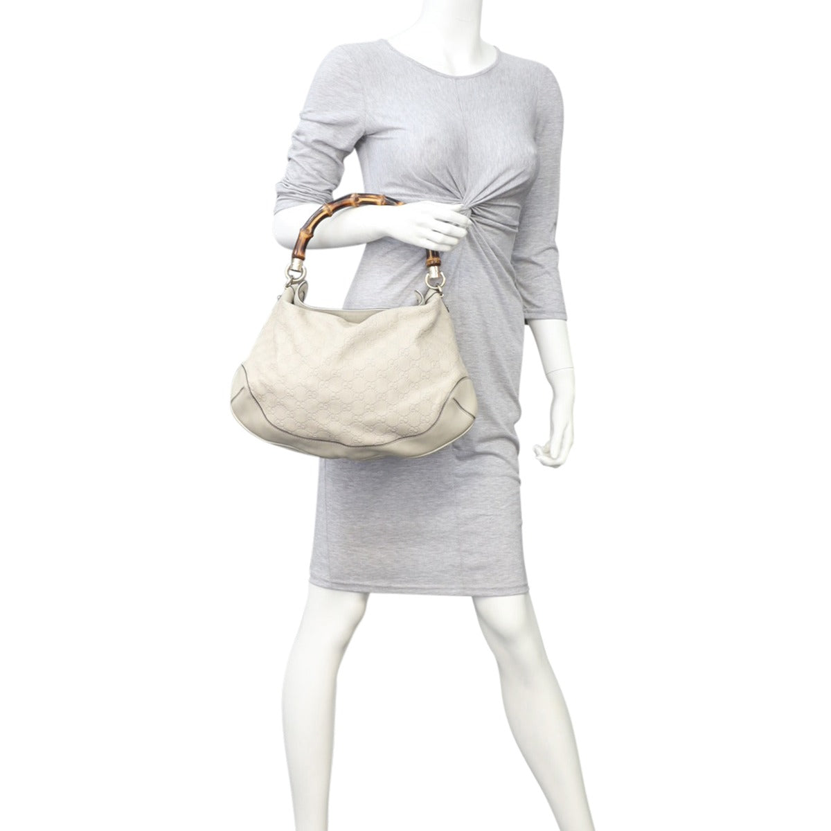 Gucci Guccissima Peggy Bamboo Hobo