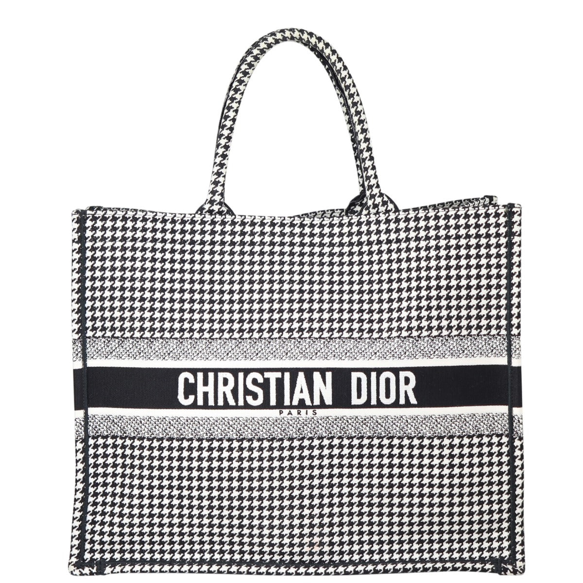 Dior Houndstooth Book Tote