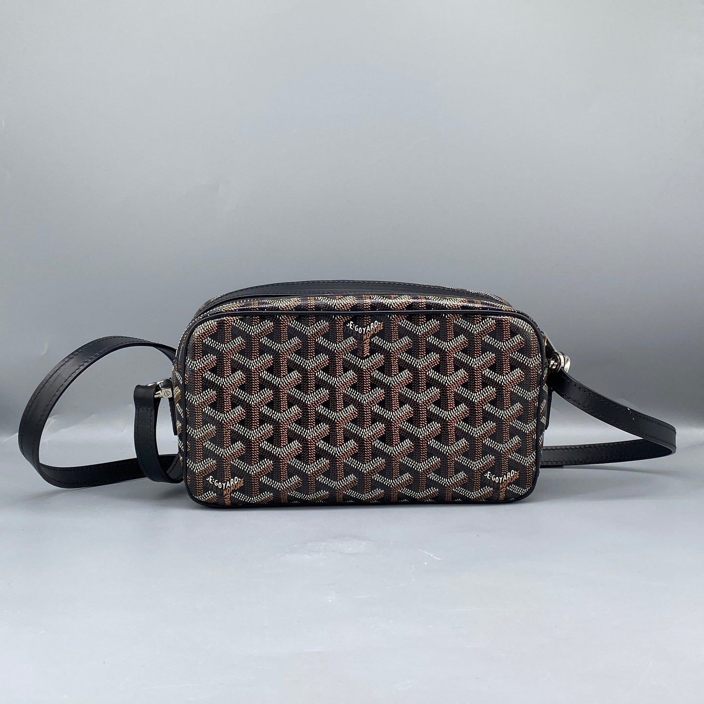 Goyard Cap Vert PM Black Monogram Crossbody Bag