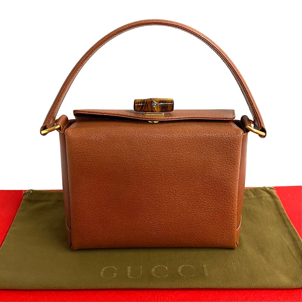 Gucci Bamboo Leather Handbag