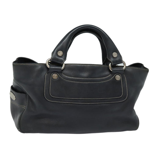 Luxury CELINE Hand Bag Leather Black  80876