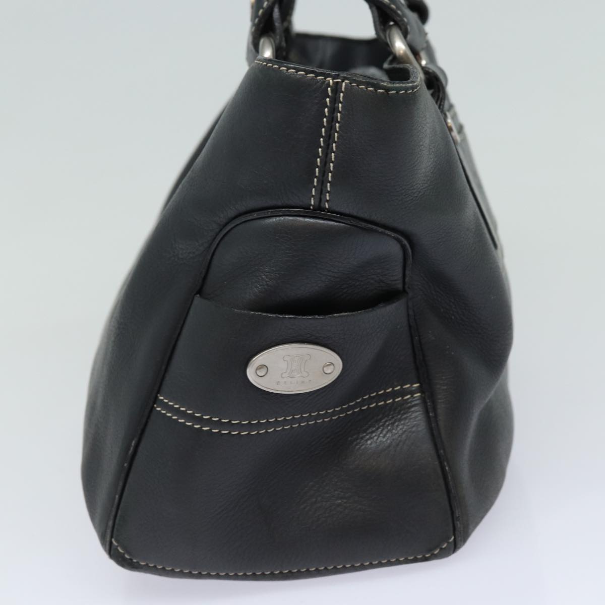 Luxury CELINE Hand Bag Leather Black  80876