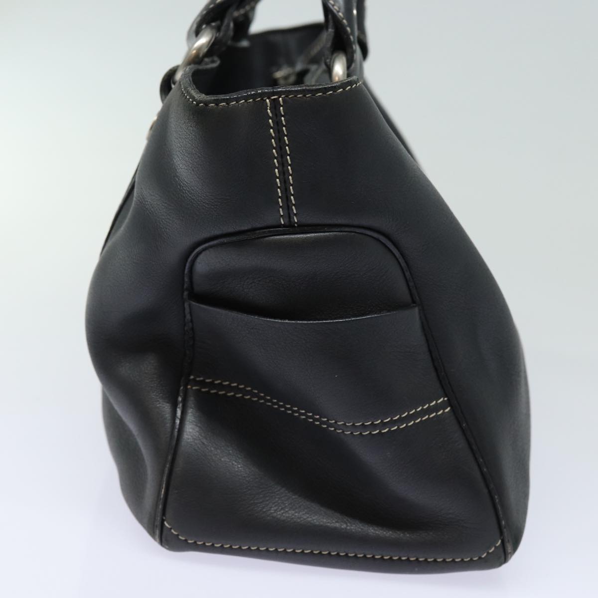 Luxury CELINE Hand Bag Leather Black  80876