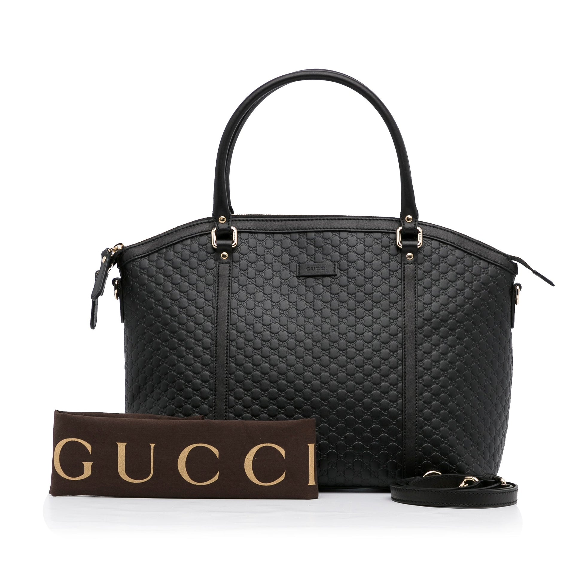 Gucci Black Leather Handbag Style 2