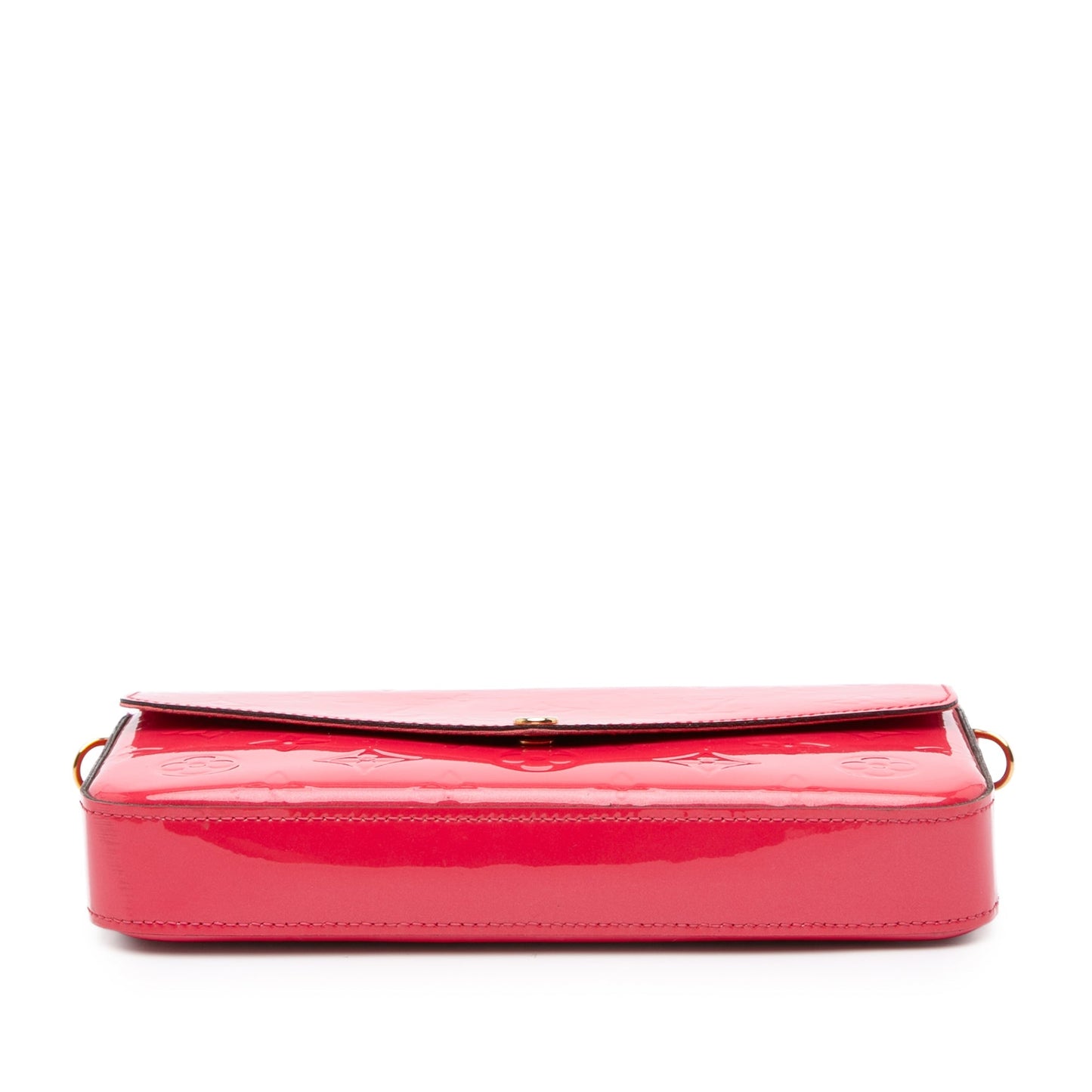 Red Louis Vuitton Monogram Vernis Pochette Felicie Crossbody Bag