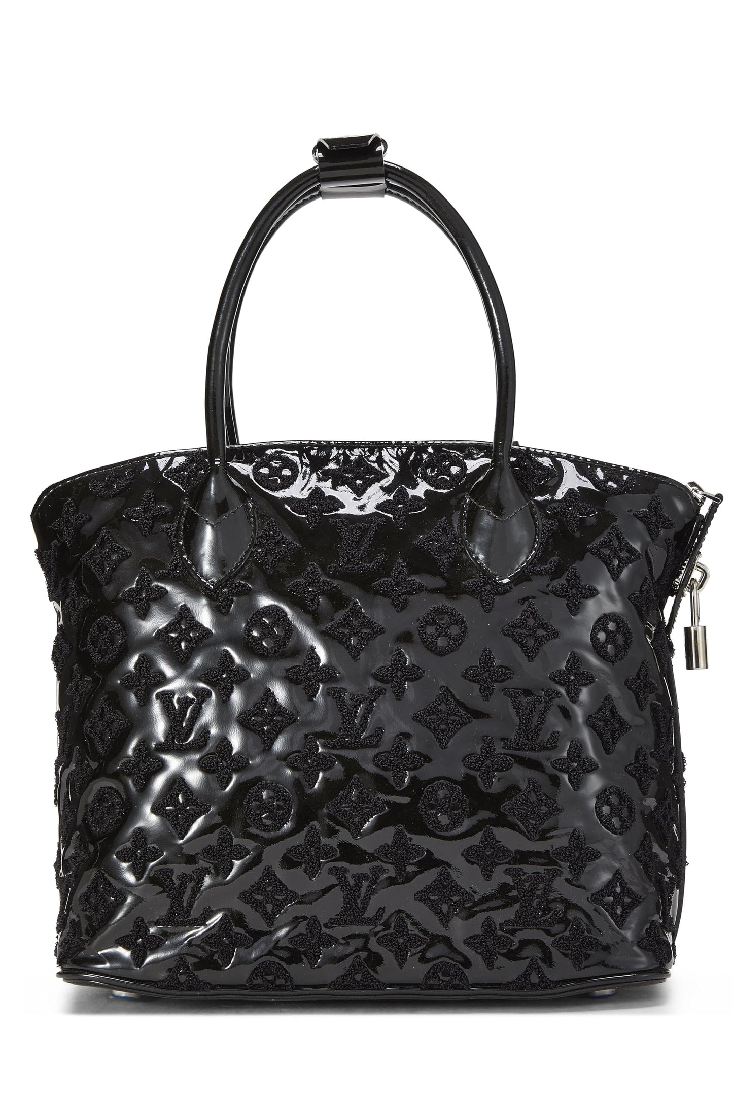 Louis Vuitton, Black Monogram Patent Leather Fascination Lockit, Black